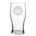 World's Best Dad - Engraved Novelty Tulip Pint Glass