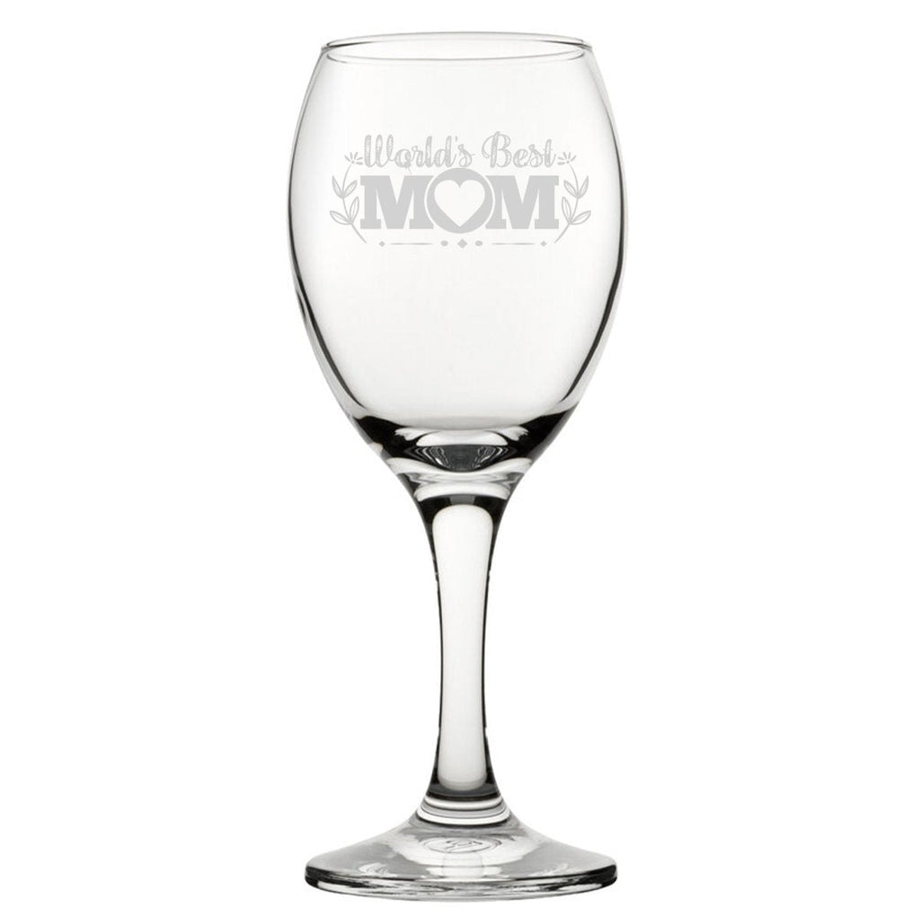 World's Best Mum - Engraved Novelty Wine Glass