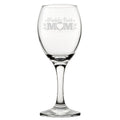 World's Best Mum - Engraved Novelty Wine Glass