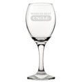 World's Best Uncle - Engraved Novelty Wine Glass