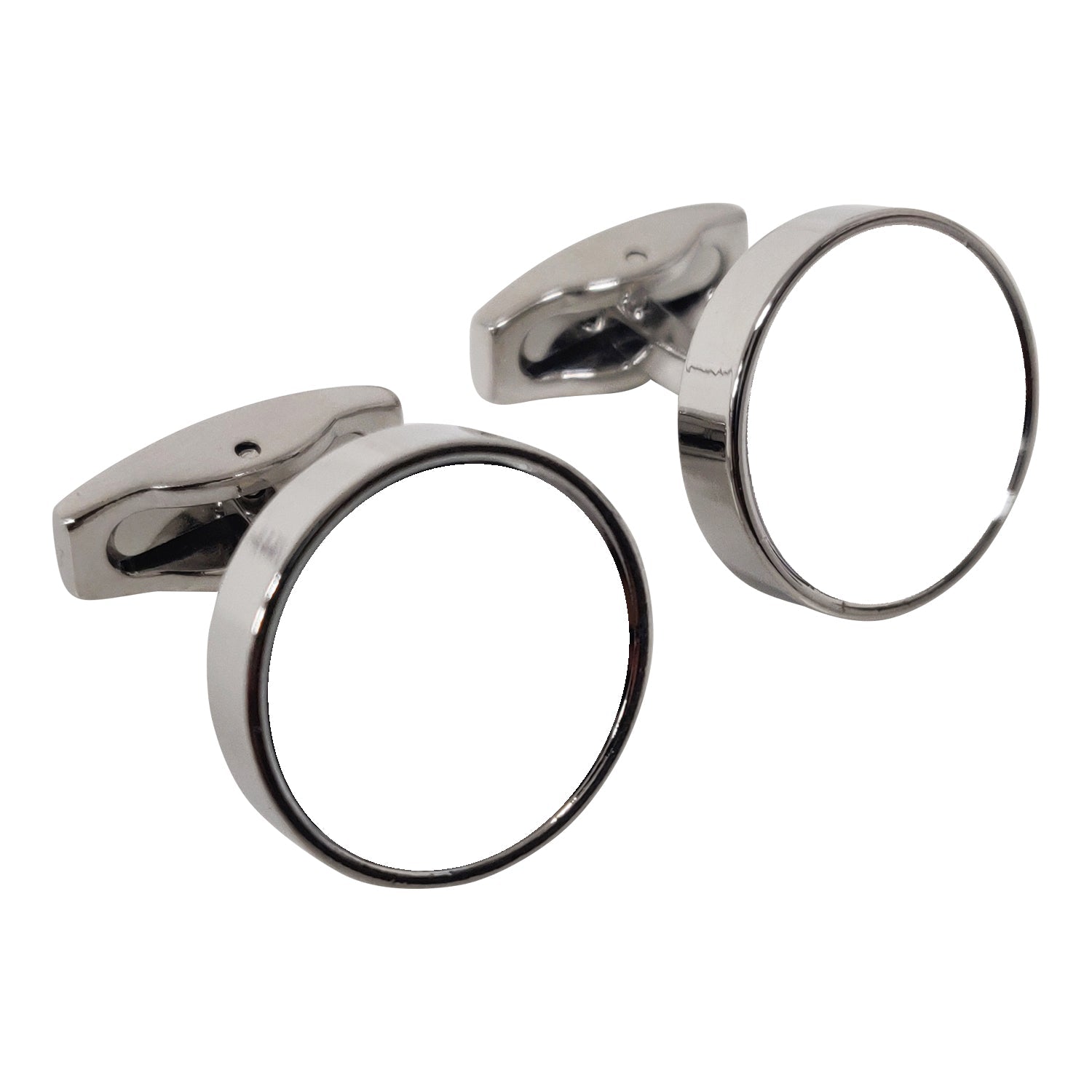 Personalised Photo Round Chrome Cufflinks