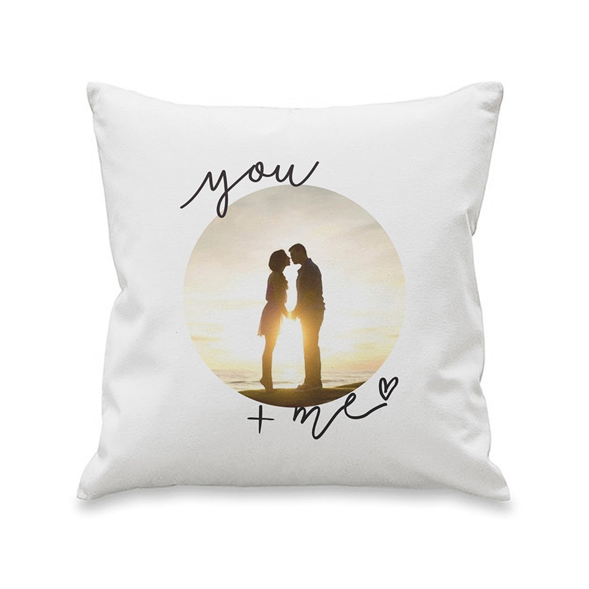 You & Me Photo Upload Cushion