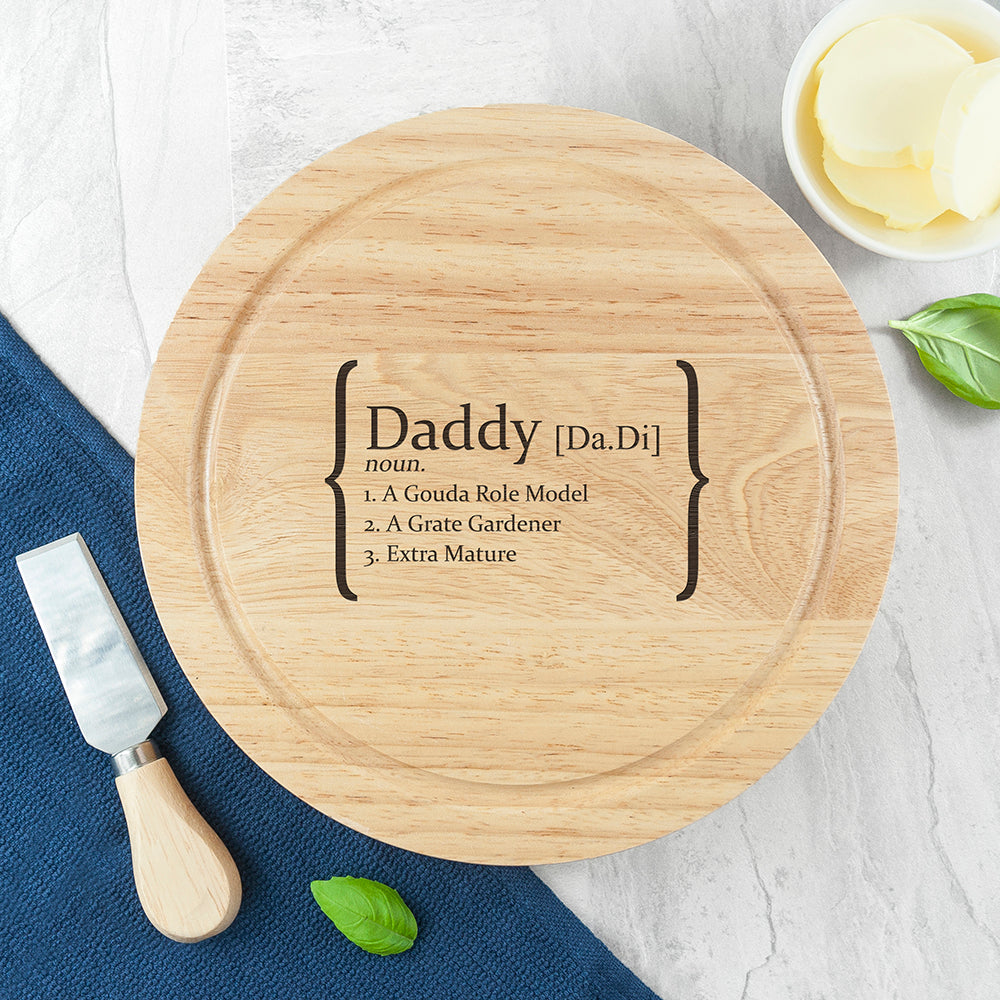Personalised Your Definition Cheese Board Set