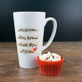 Personalised You're Just My Type Romantic Latte Mug